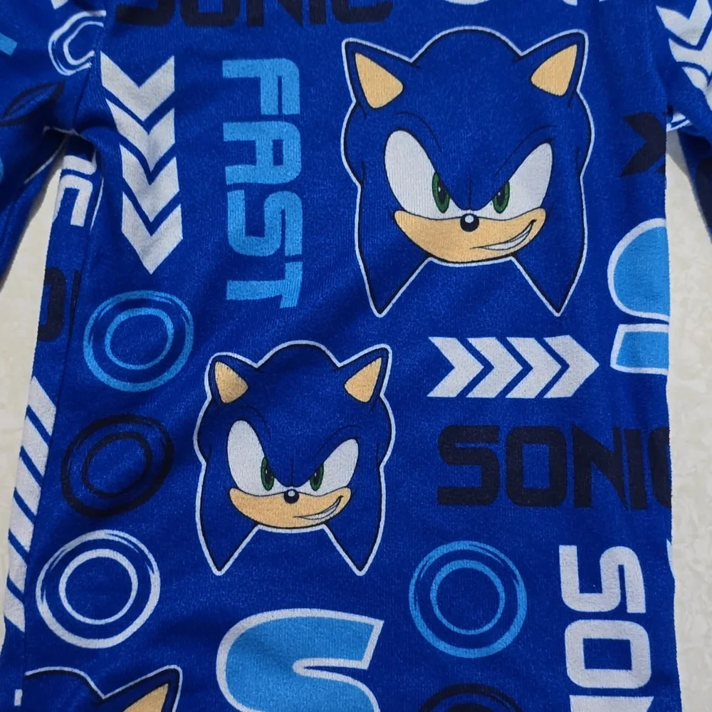 Sonic the Hedgehog Blue Pajama Set‎ Size 6